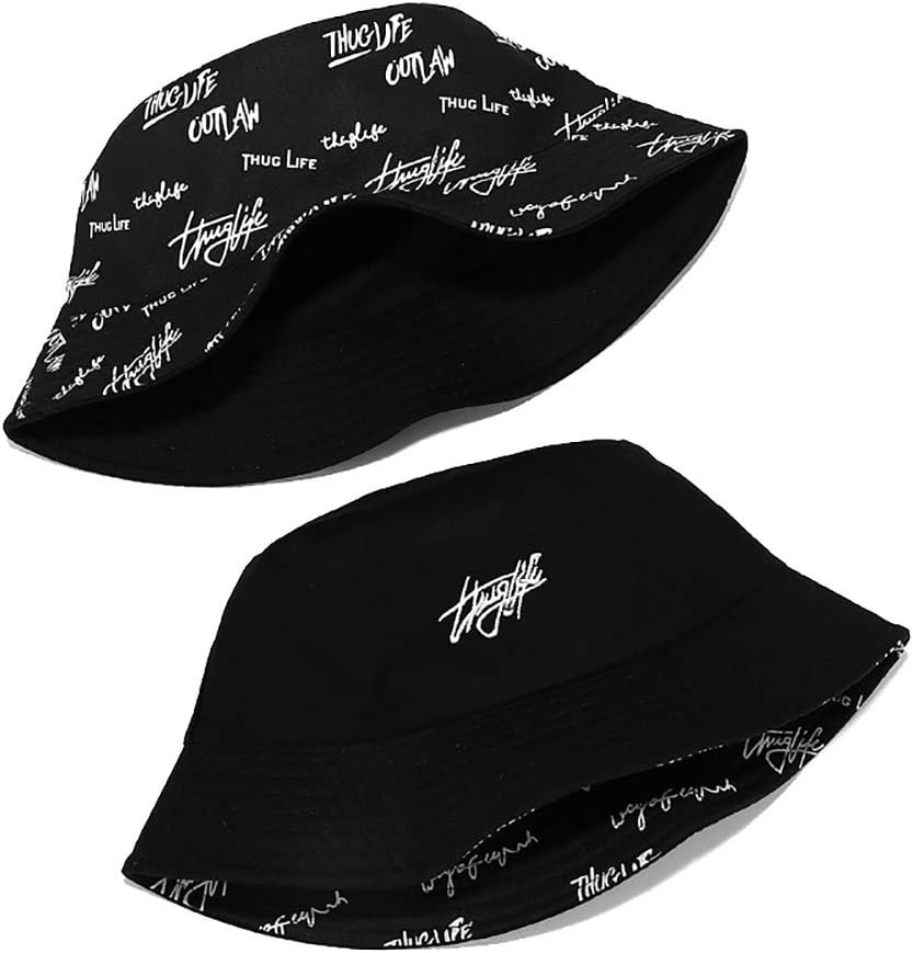 Unisex Bucket Hat Beach Sun Hat Aesthetic Fishing Hat for Men Women Teens, Rever