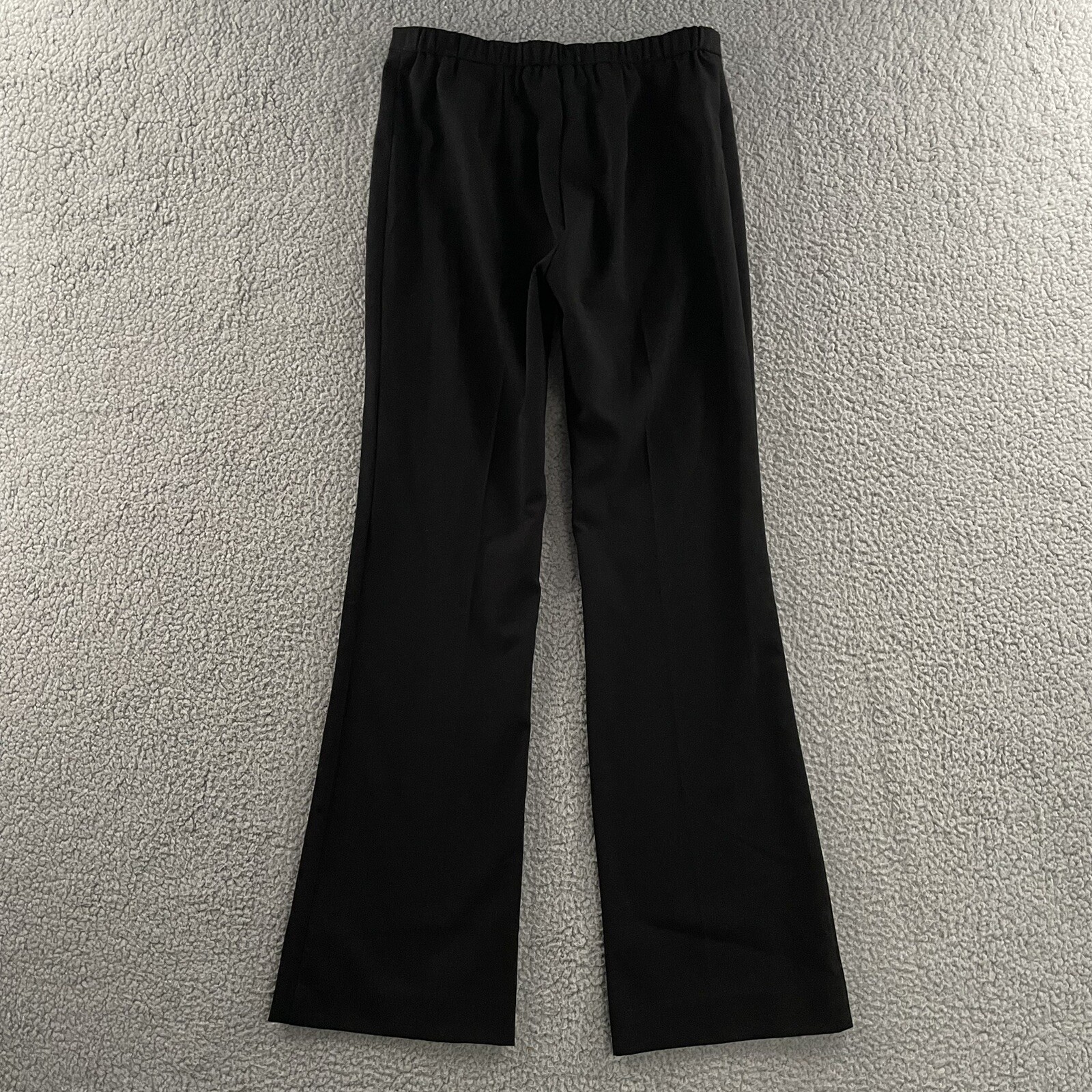 Susan Graver Womens Pants Black Size 2 Flared Dress Pant Polyester Rayon Blend