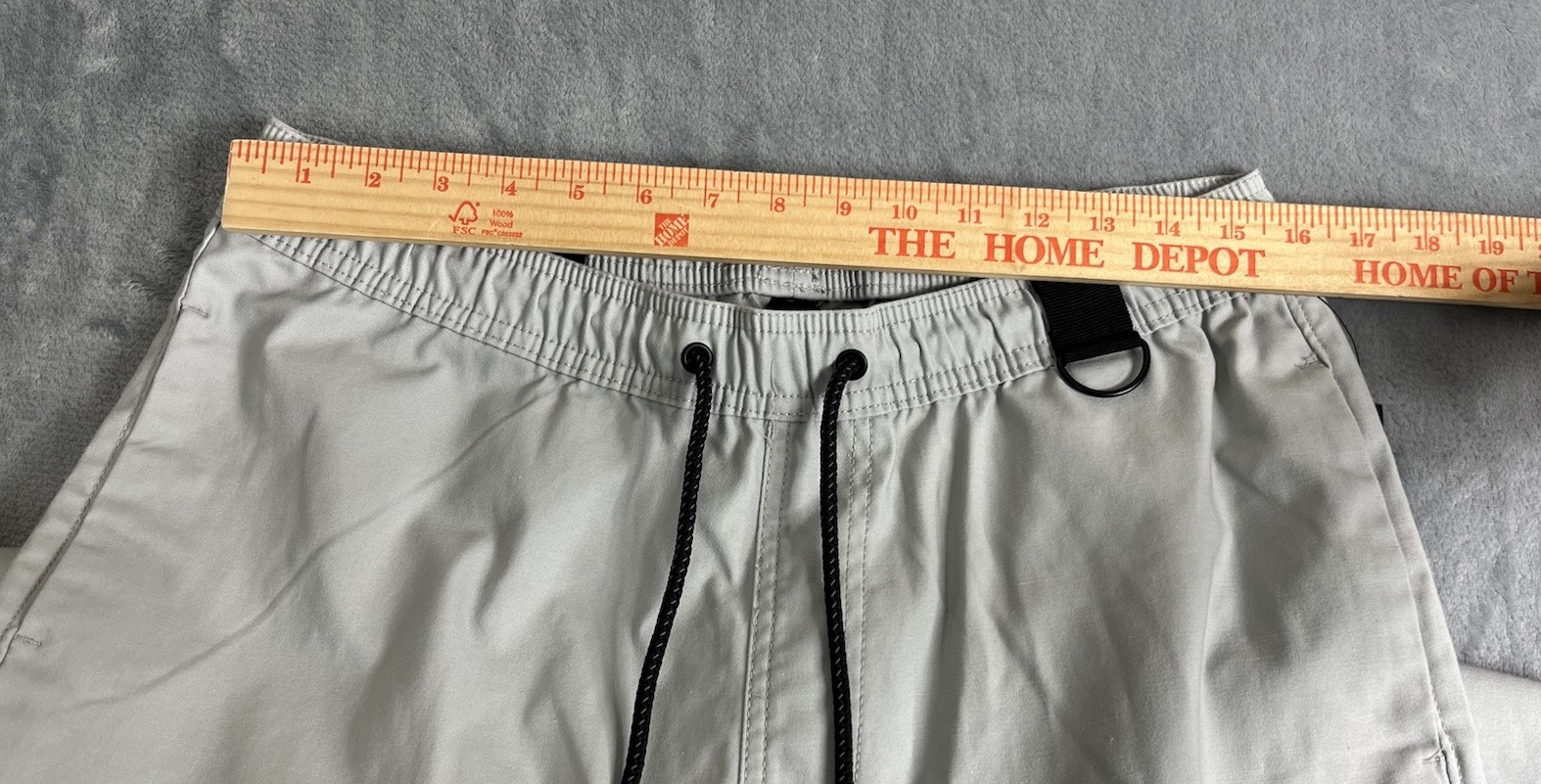 NEW WXYZ Los Angeles James Tech Twill Cargo Pants Light Gray Utility Gorpcore