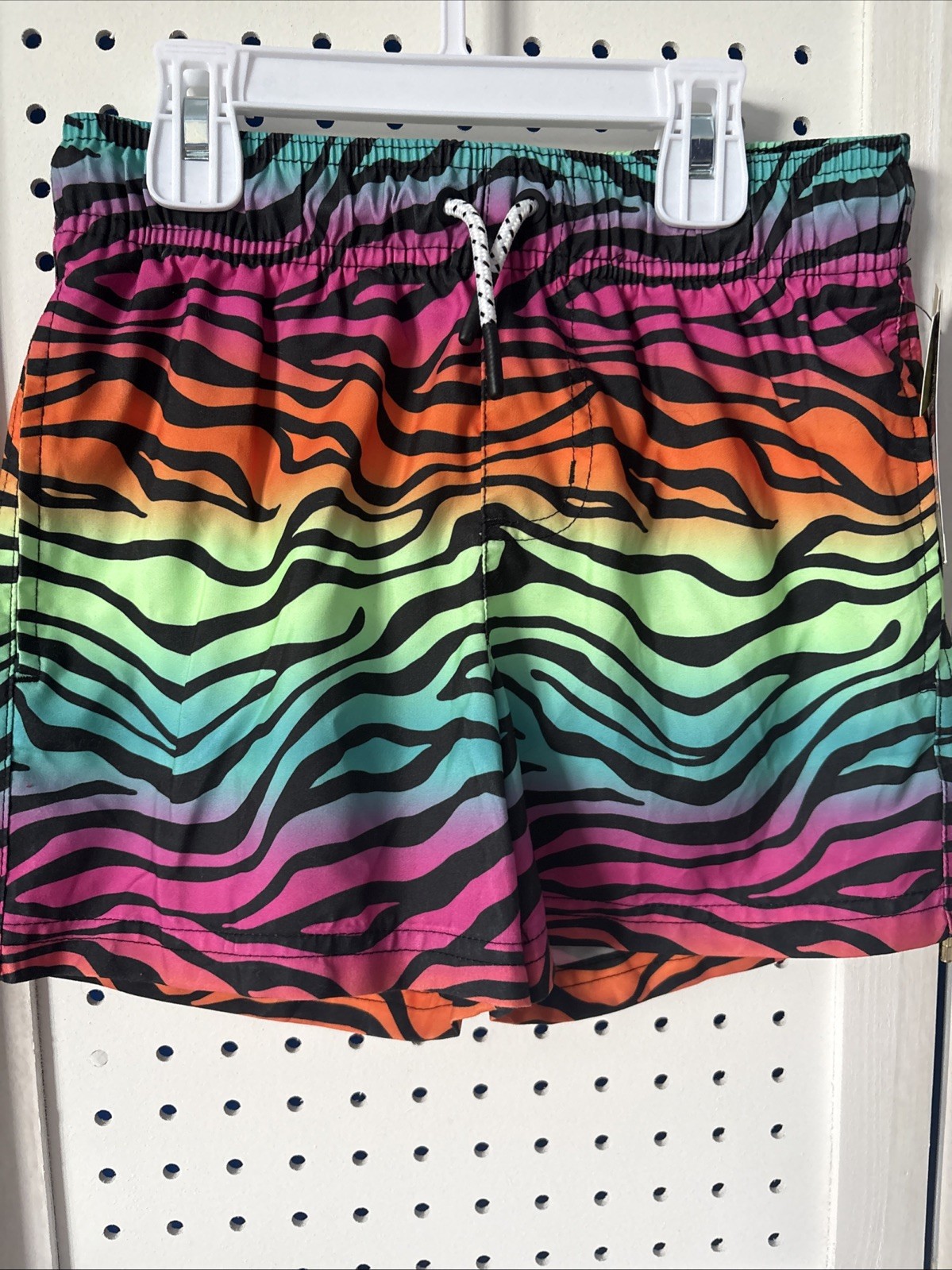 NEW Boy’s Art Class Mid-Thigh Length Pull On Swim Trunks Drawstring UPF 50+