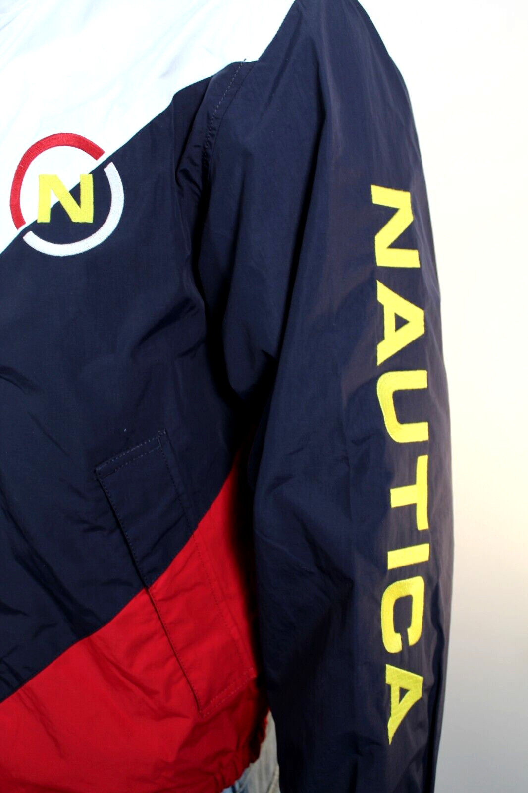 NAUTICA Men’s Small Colorblock Sailing Collection Windbreaker Jacket MSRP $148