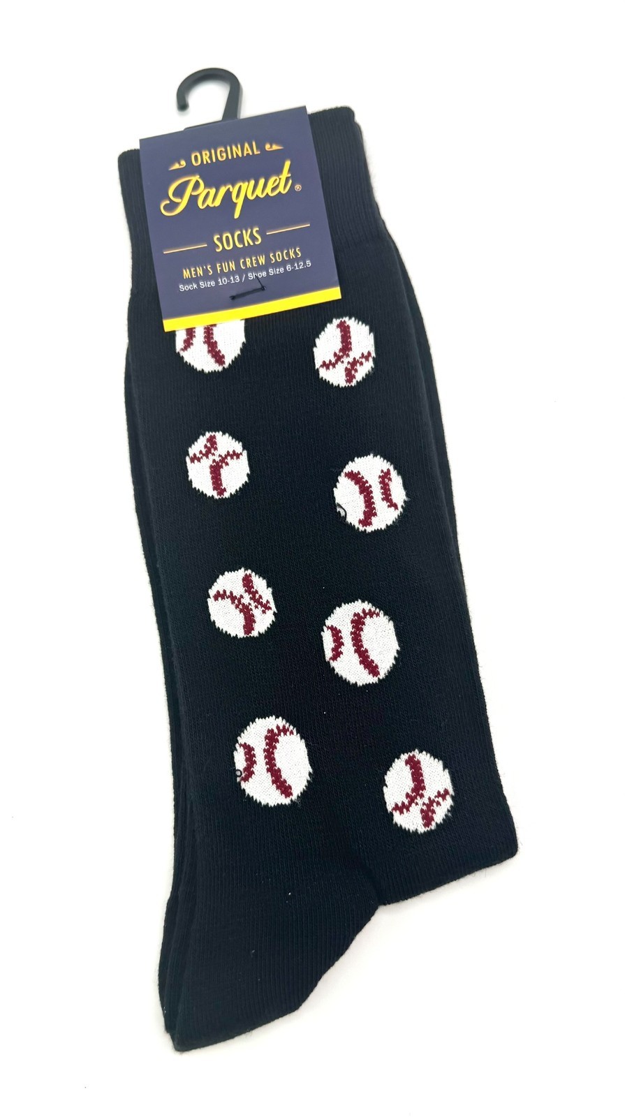 Parquet Men’s Funny Sports Socks Crew Baseball Golf Football Tennis Billiards No