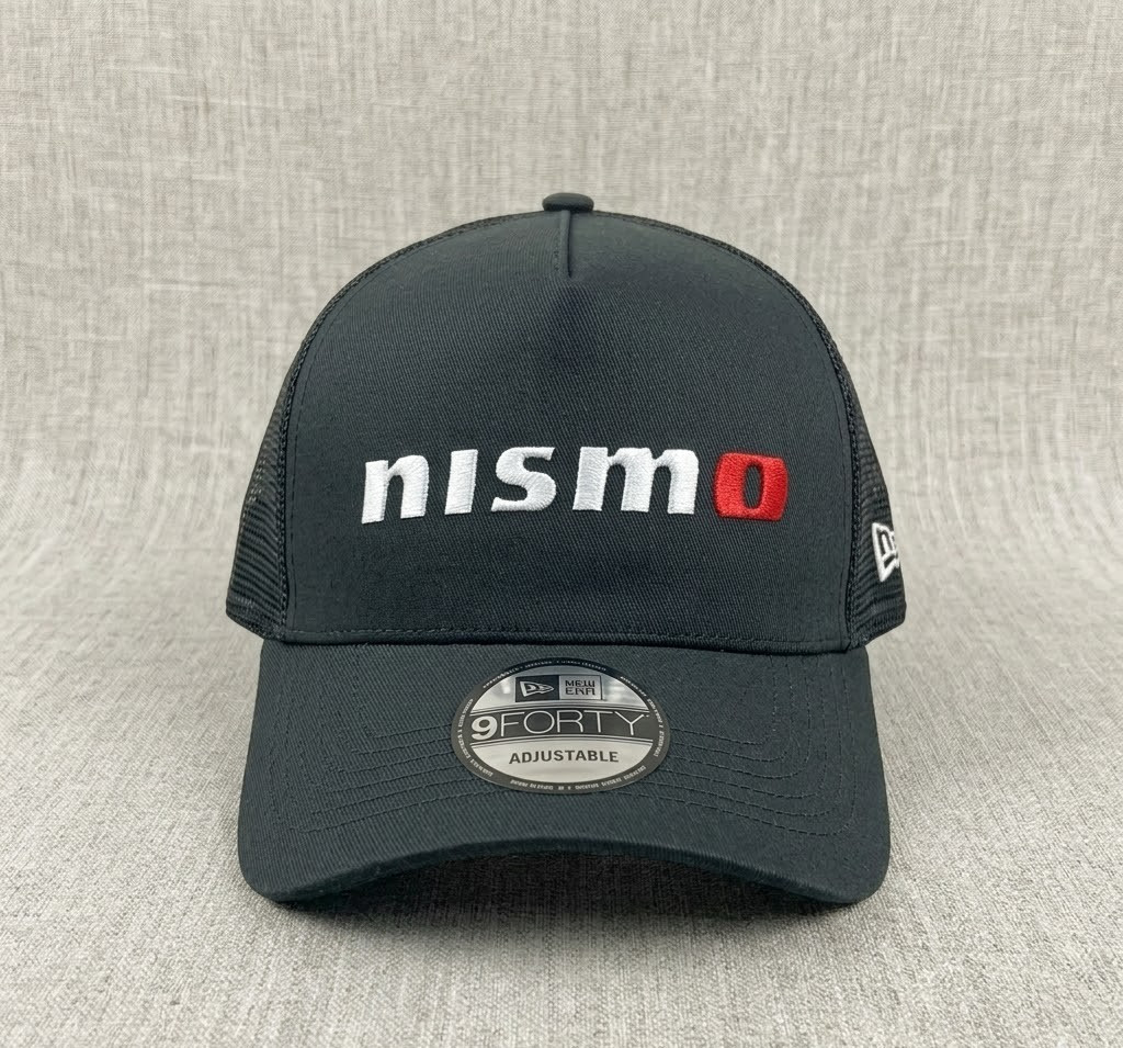 NISMO Nissan Motorsports Logo Black Mesh Trucker Hat Adjustable Cap
