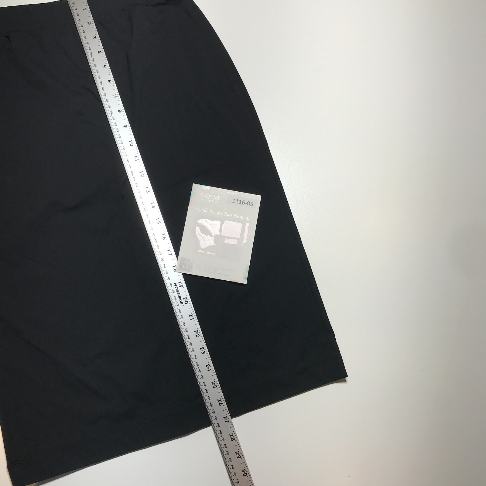 Uniqlo Skirt Womens M Dry-Ex Stretch Jersey Black Narrow Straight Pull On