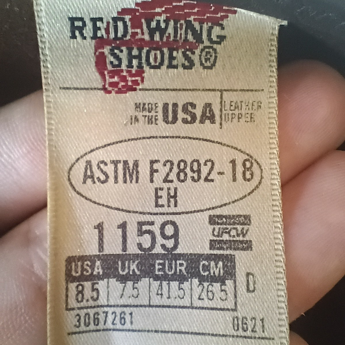 Red Wing 8.5D 1159 Pecos Brown Leather Cowboy/Western Boots USA Made