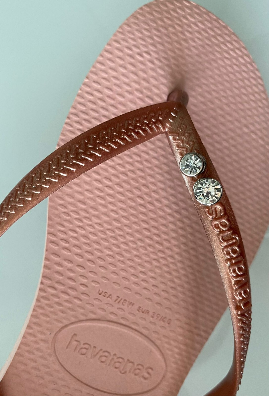 Havaianas Slim Flip Flops Women with 2 Crystals and Personalized