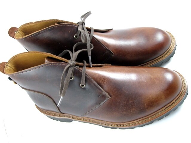 NEW Allen Edmonds “CHANDLER” LUG CHUKKA Boot 9.5 E(L) & 9.5 D(R) Brown(549N)