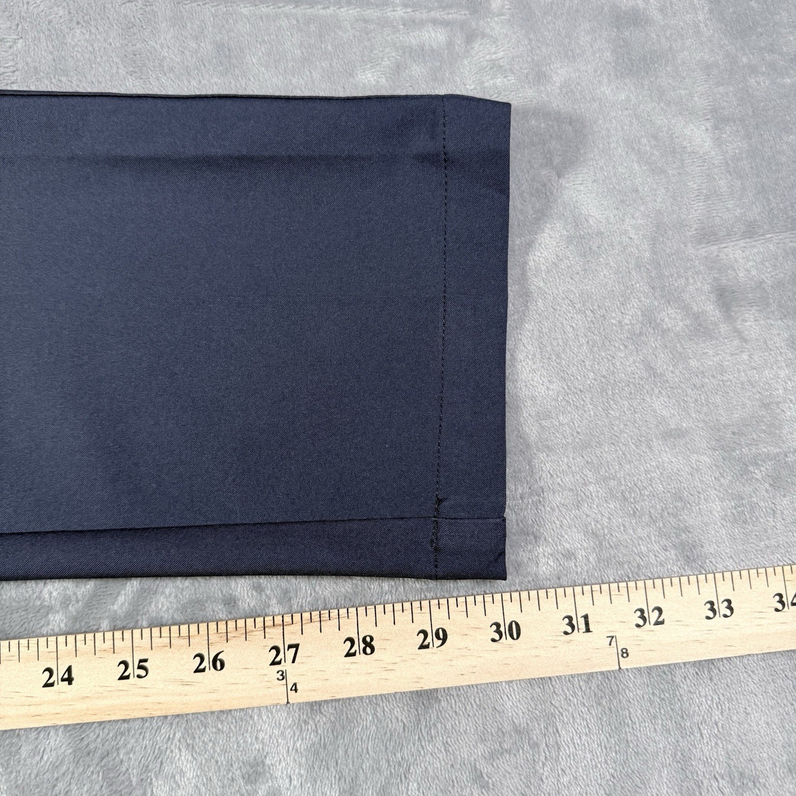 Greg Norman Mens 36×30 Blue Tech Stretch Golf Pants Flat Front Slacks Hemmed 32