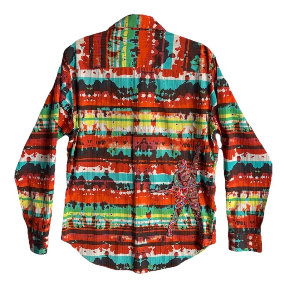 Robert Graham Limited Edition Rock Band Embroidered Shirt Men’s S Psycho Red