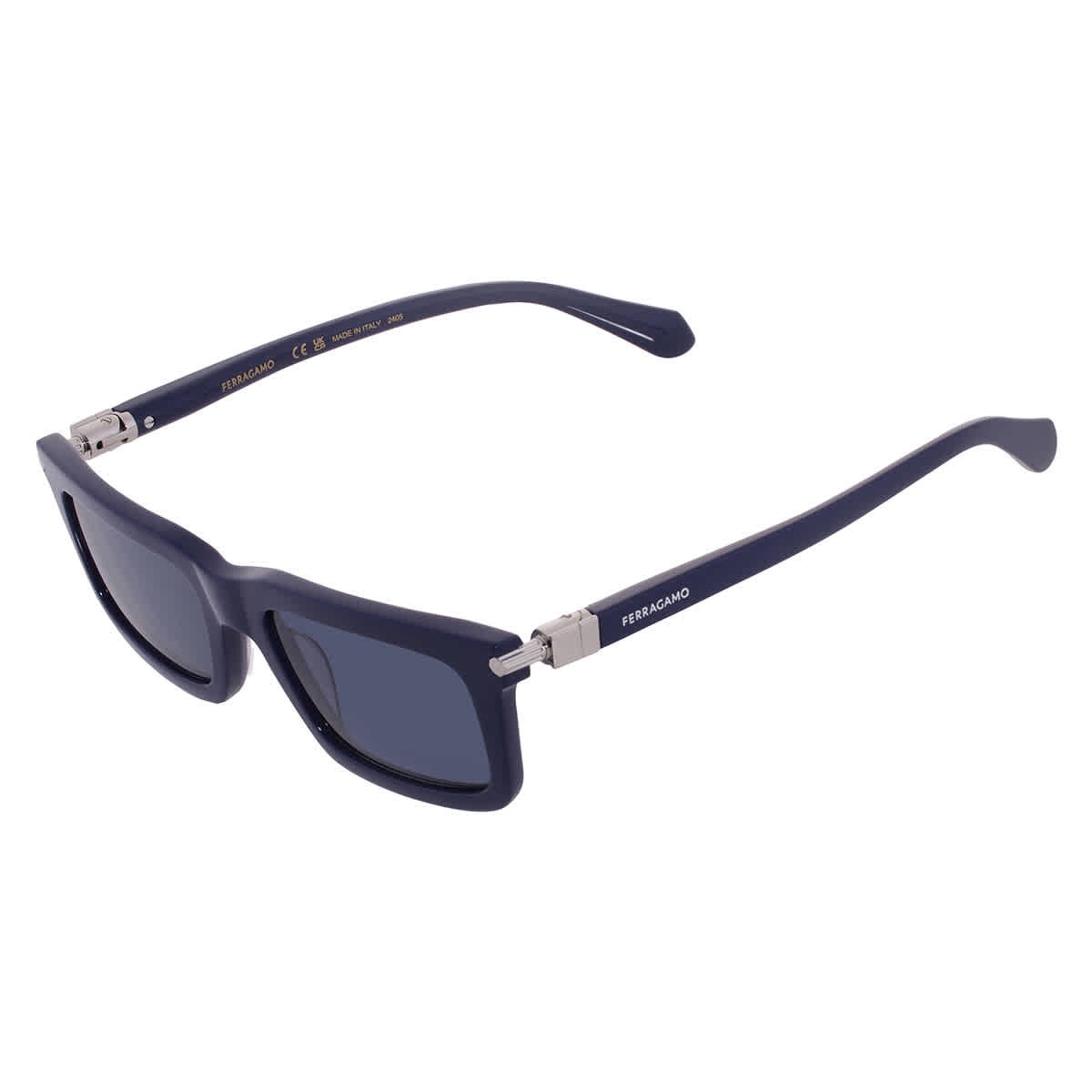 Salvatore Ferragamo Blue Pilot Men’s Sunglasses SF2015S 414 53 SF2015S 414 53