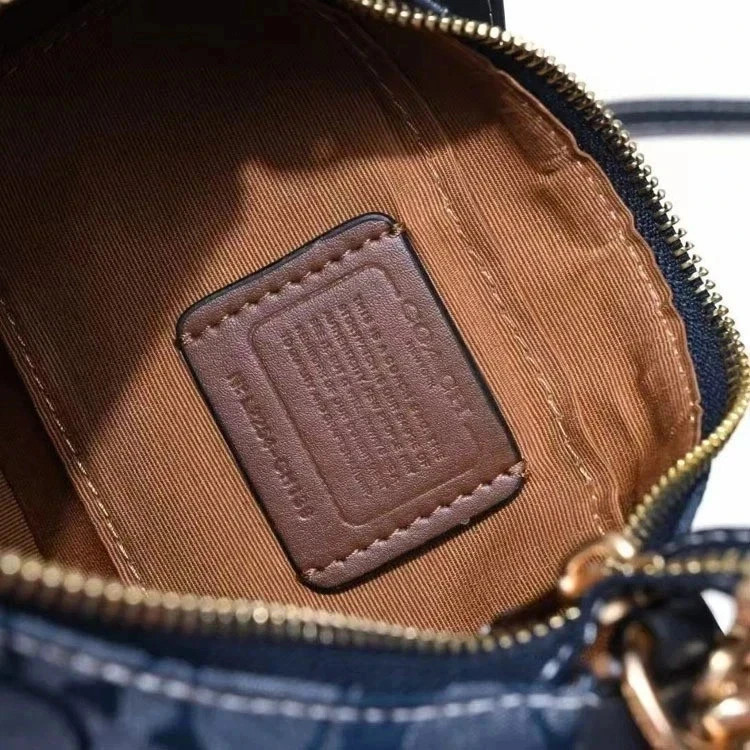 COACH CA548 Teri Shoulder Bag In Signature Canvas/Gold/Brown