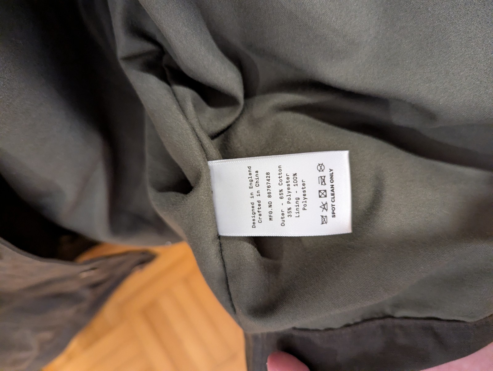 P&Co Wayfare Waxed Canvas Jacket – Olive (XL)