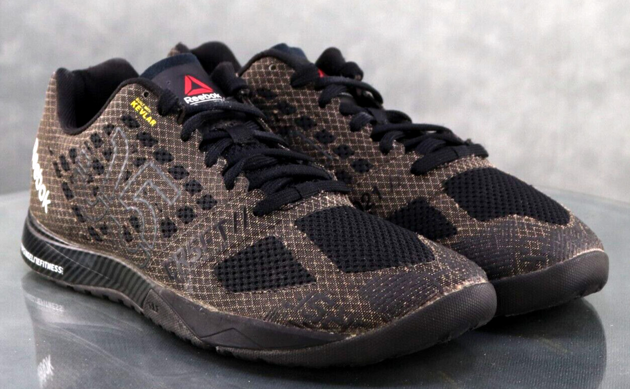Reebok Crossfit Nano Kevlar Women’s Trainers Shoes Size 9.5 Black Brown