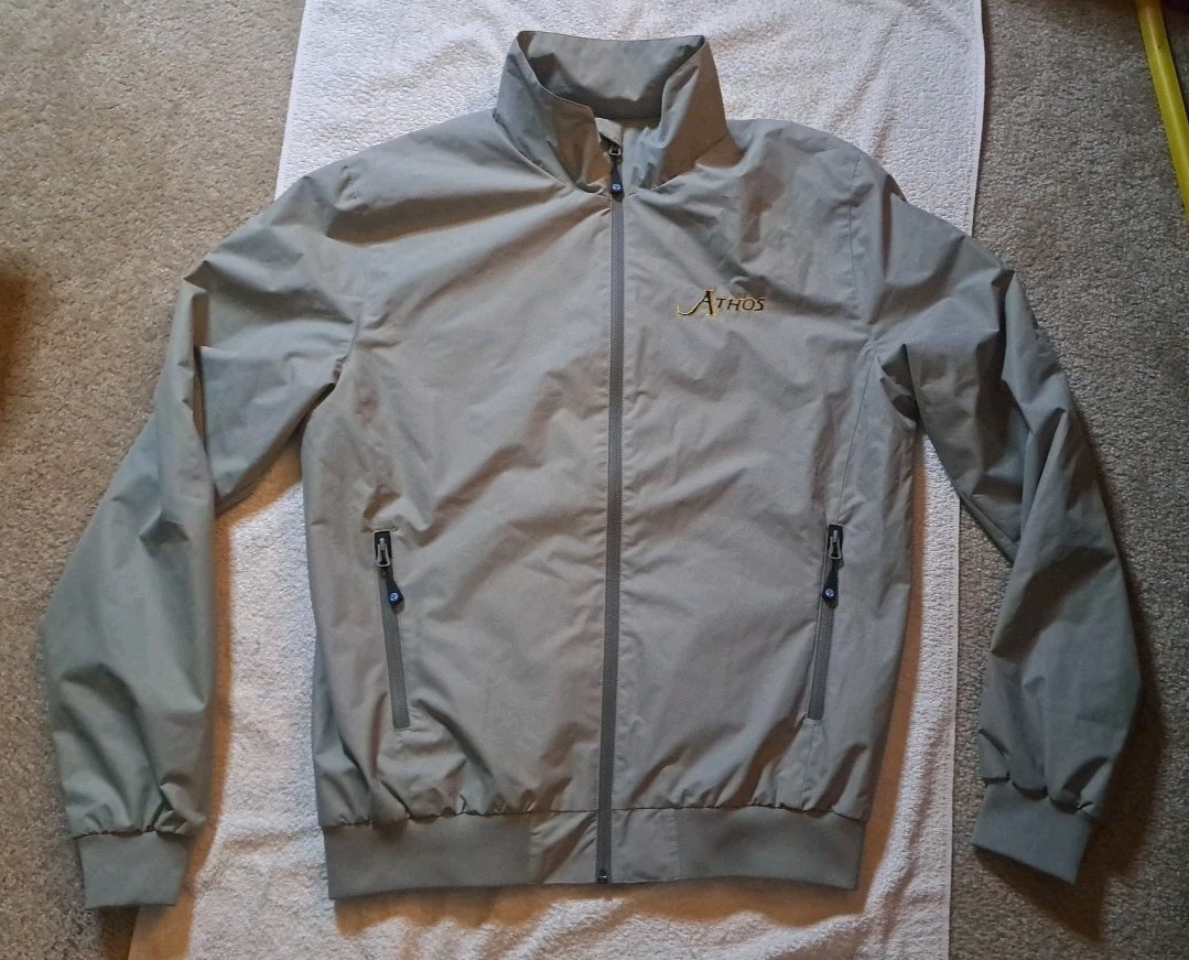 North Sails Mesh Lined Sailer Jacket Mens 2XL Grey High Neck Full Zip Bomber