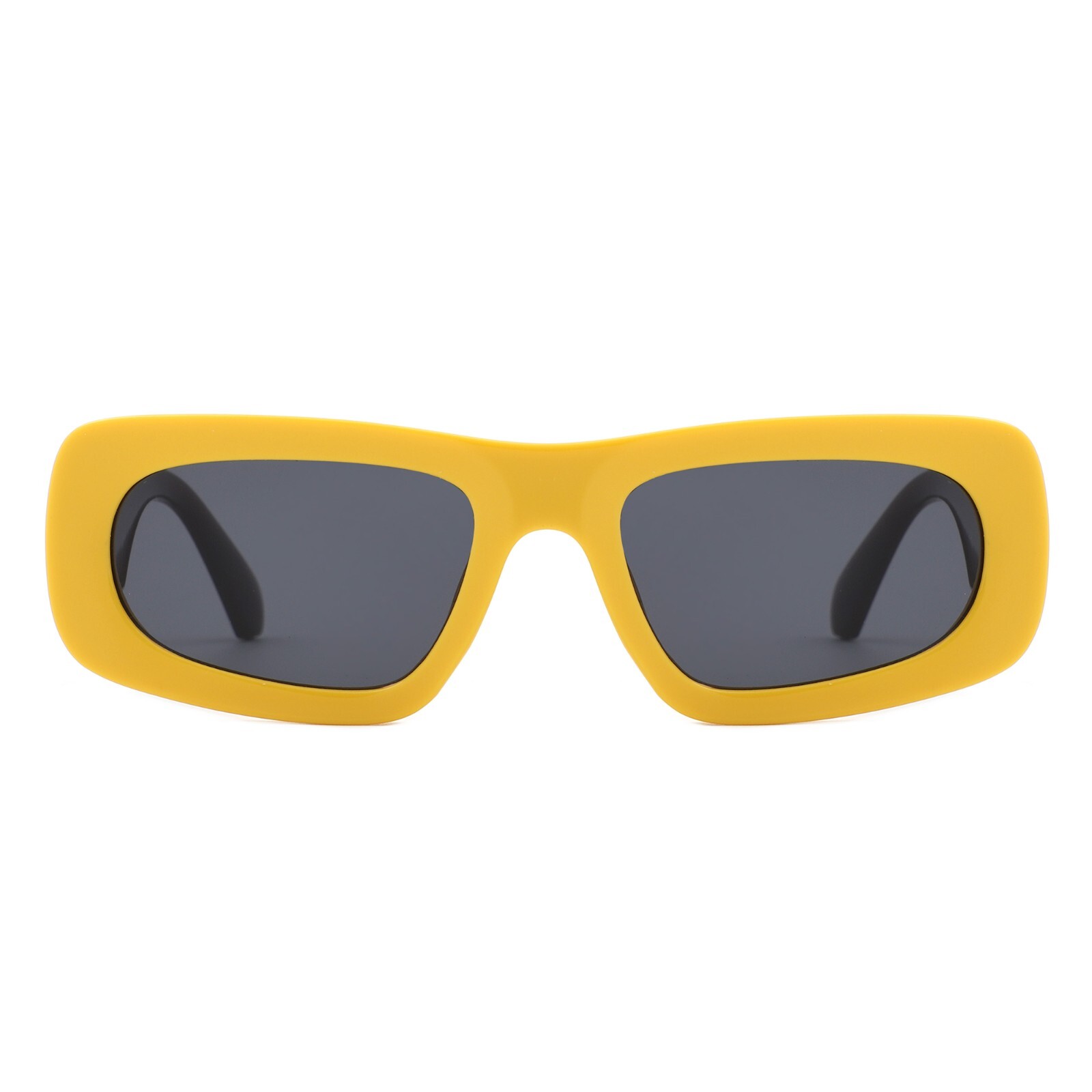 Unisex Retro Rectangle Narrow Sunglasses – Square Shades with 100% UV Protection