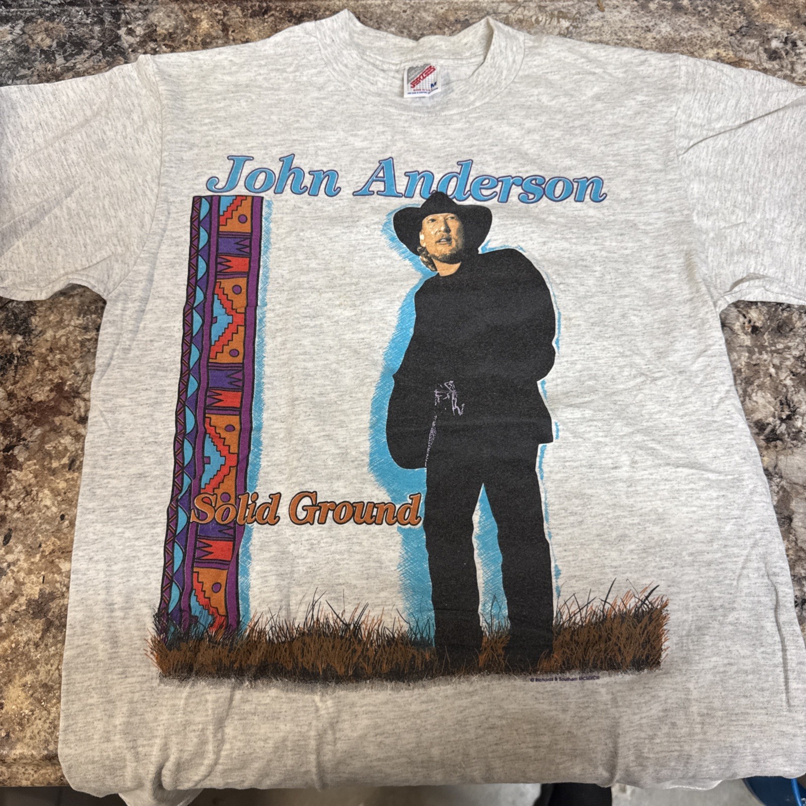 John Anderson Solid Ground “Money In The Bank” True Vintage Shirt Size Medium