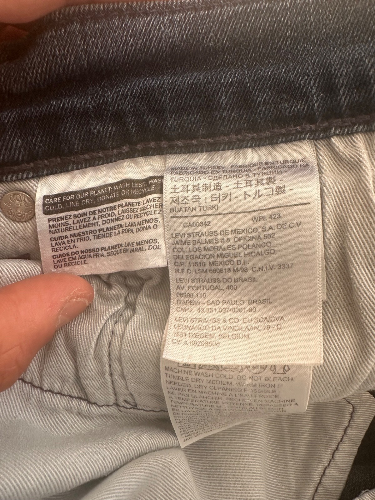 Levi’s 511 Men’s Slim Fit Dark Wash Jeans Size W32 L32 Stretch Denim