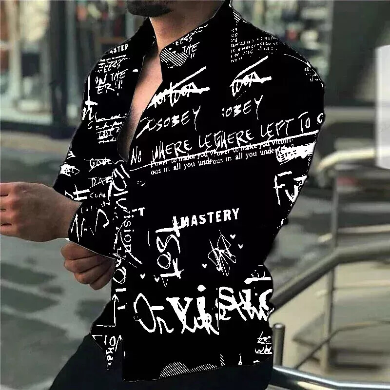Men Western Long Sleeve Shirts Slim Button Down Dress Shirt Blouse Casual Tops