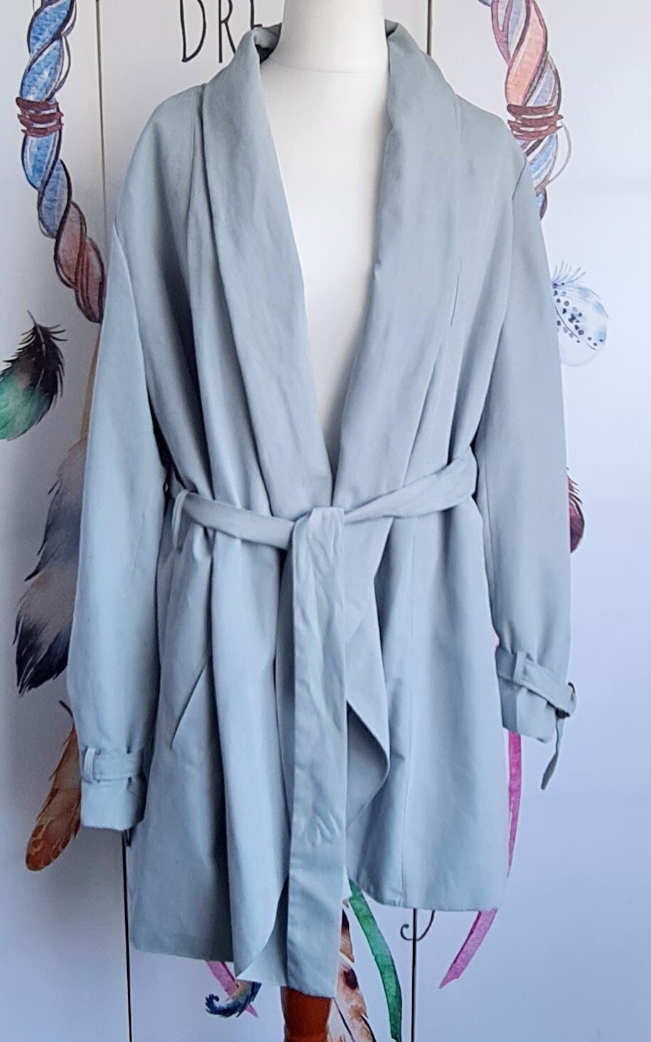 Esprit women’s spring/summer jacket coat size L branded women’s clothing blue/gray