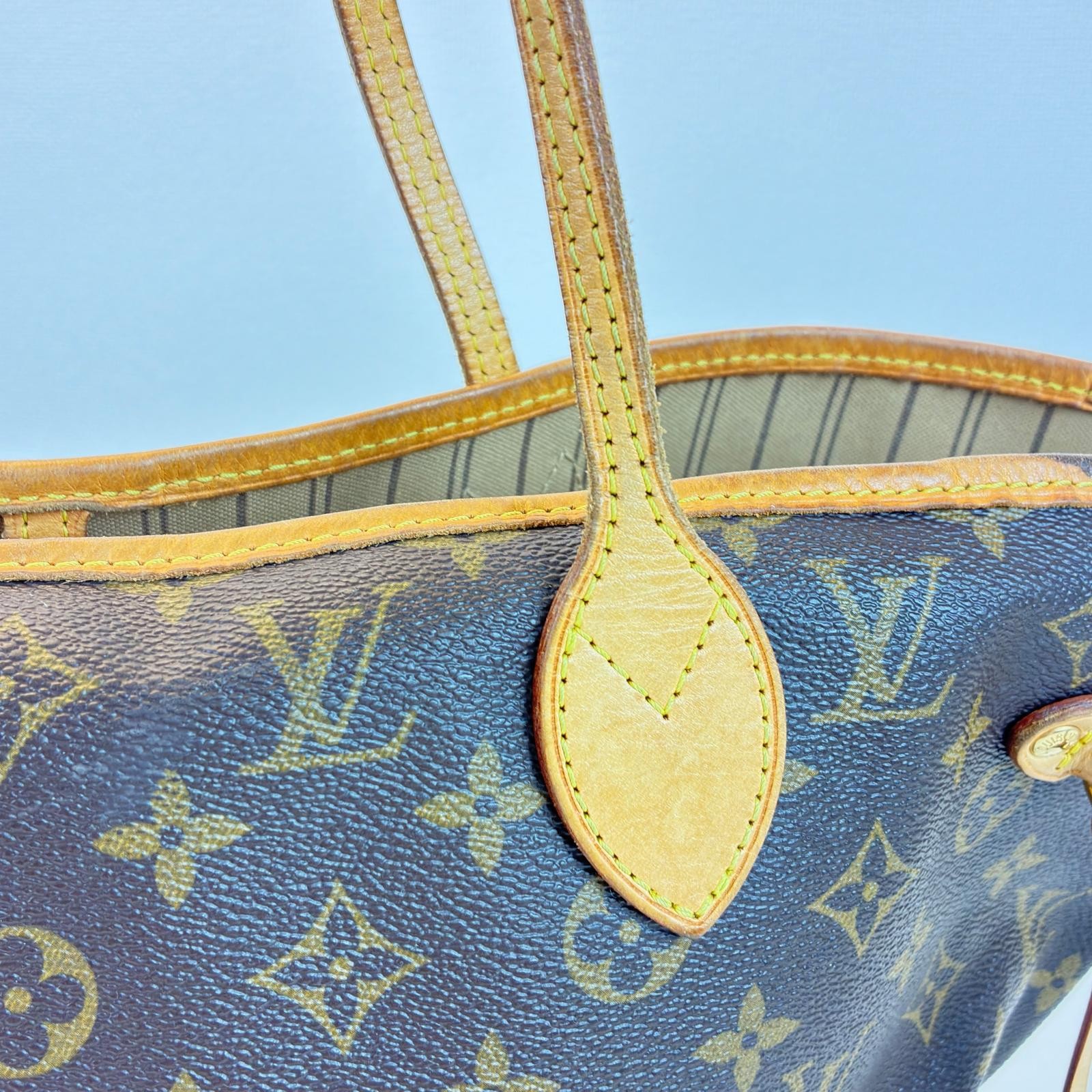 LOUIS VUITTON Neverfull MM Tote Bag M40156 Monogram canvas Brown