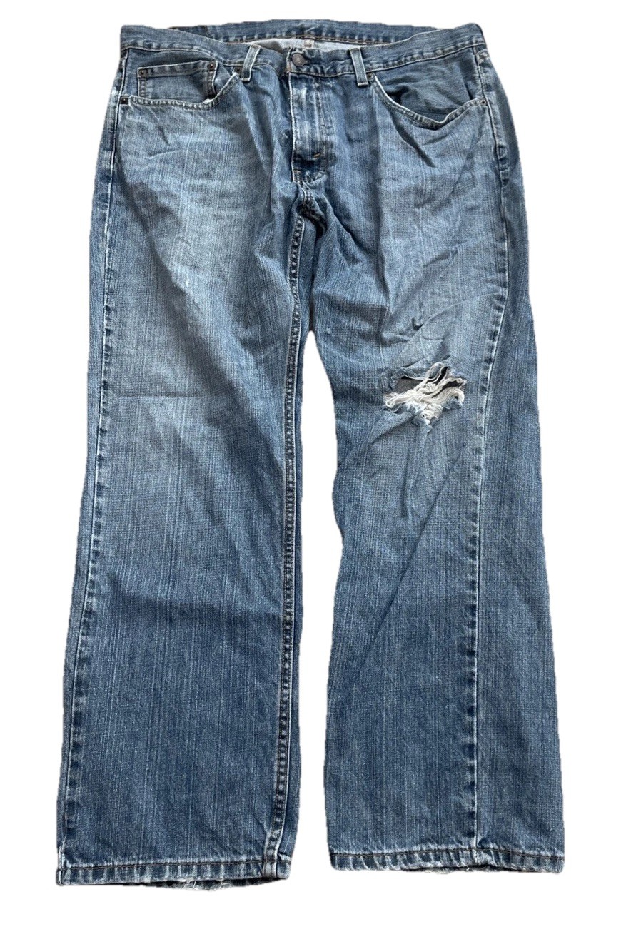 Levi’s 559 Jeans Men’s 36×30 Blue Relaxed Straight Medium Wash Denim Distressed