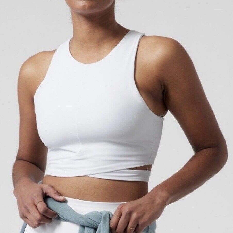 Athleta White Conscious Cut Out Crop D-DD-Size XS-NWT