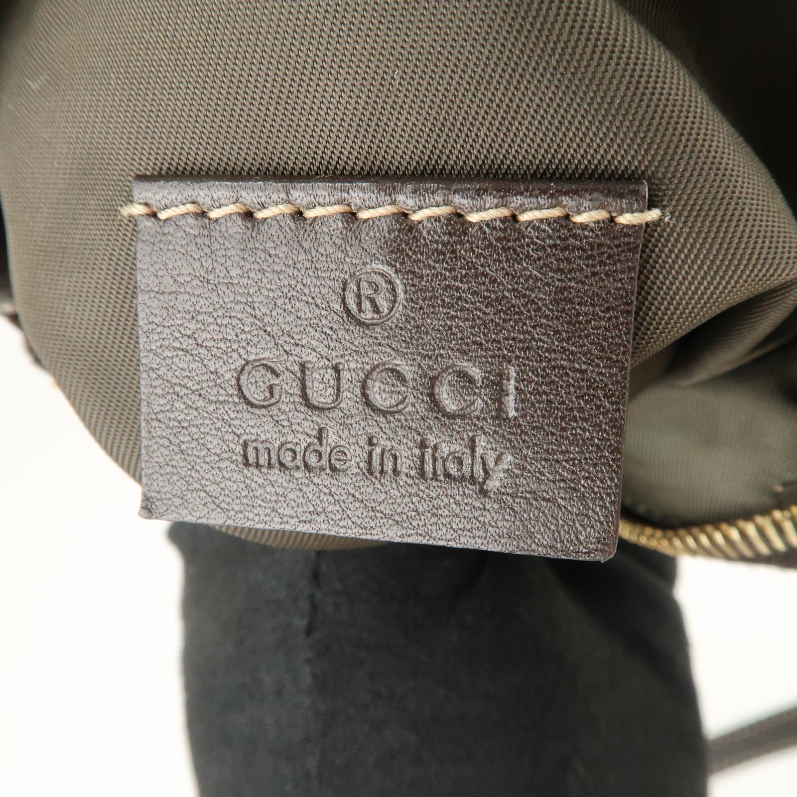 GUCCI Interlocking G GG Shoulder Bag Canvas Leather 212216 Auth Used