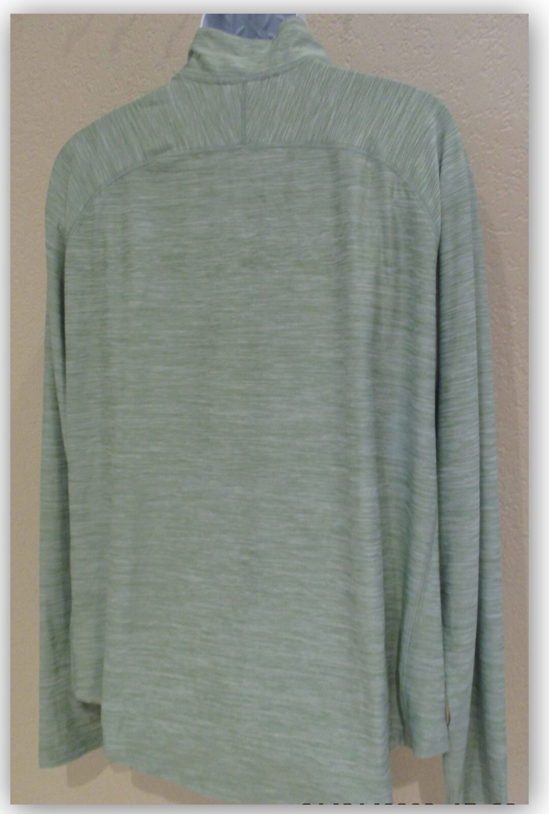 All in Motion men’s XXL athletic Pullover Green Soft Stretch 1/4 zip thumb hooks