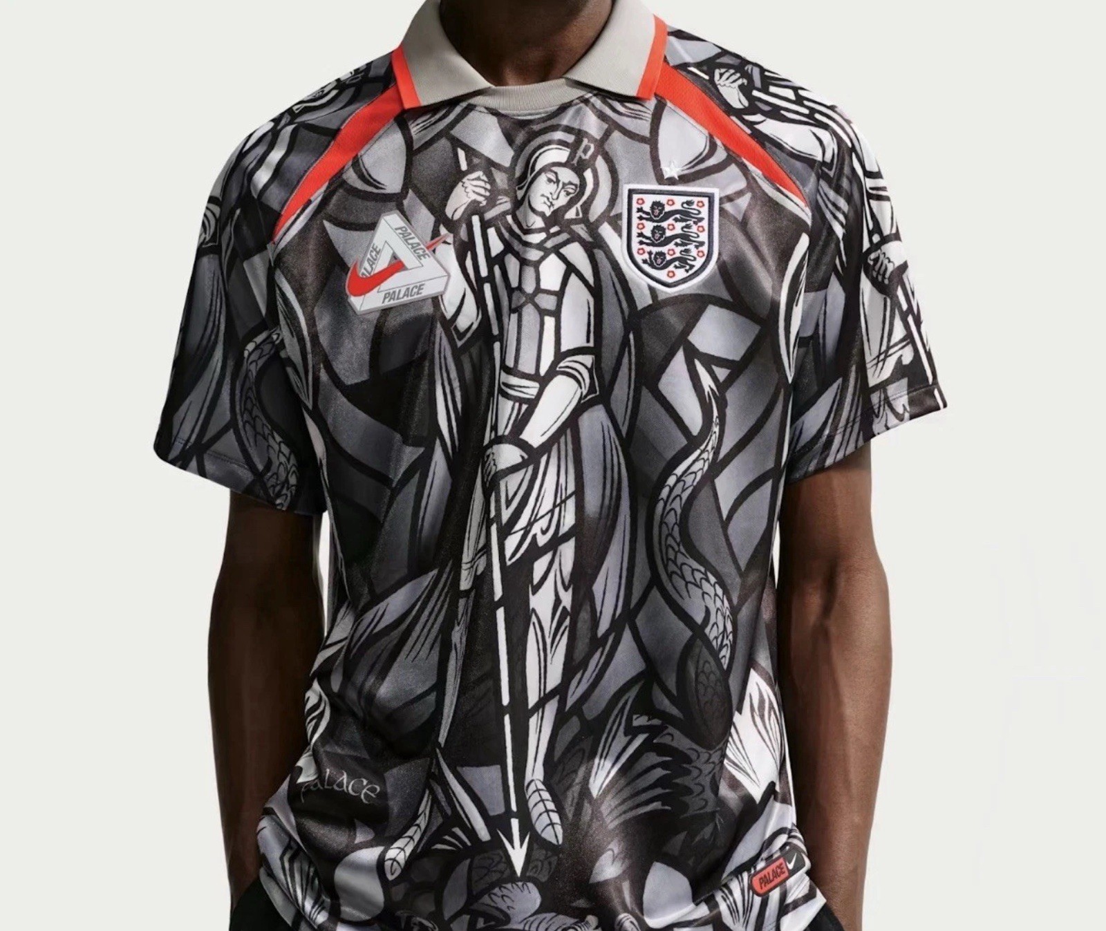 Men’s Size XL Nike England Palace Pewter Grey Dri-FIT Soccer Jersey IM3198-052