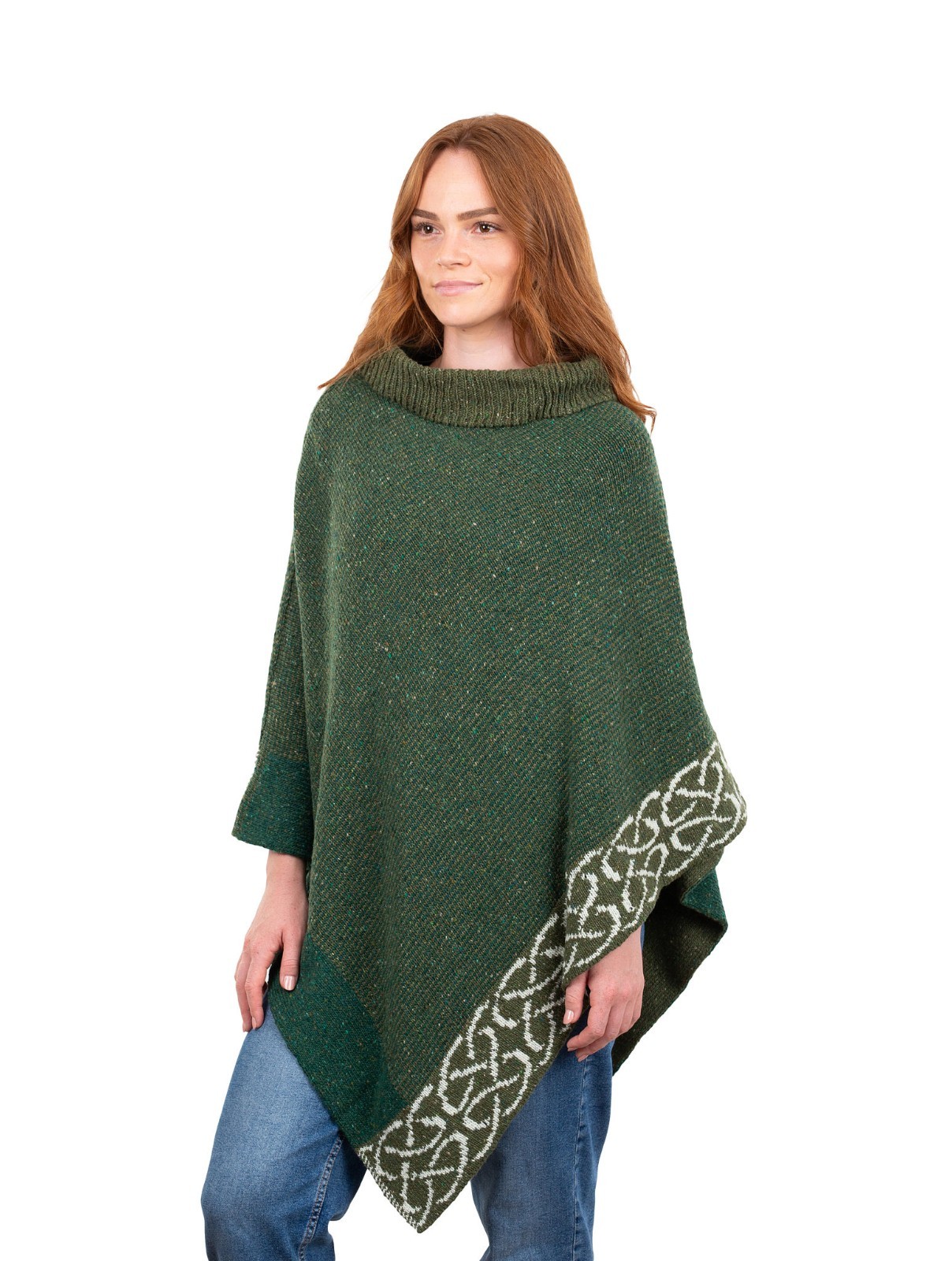 Bill Baber Knitwear Clover Mull Cape, Donegal Merino Wool, One Size
