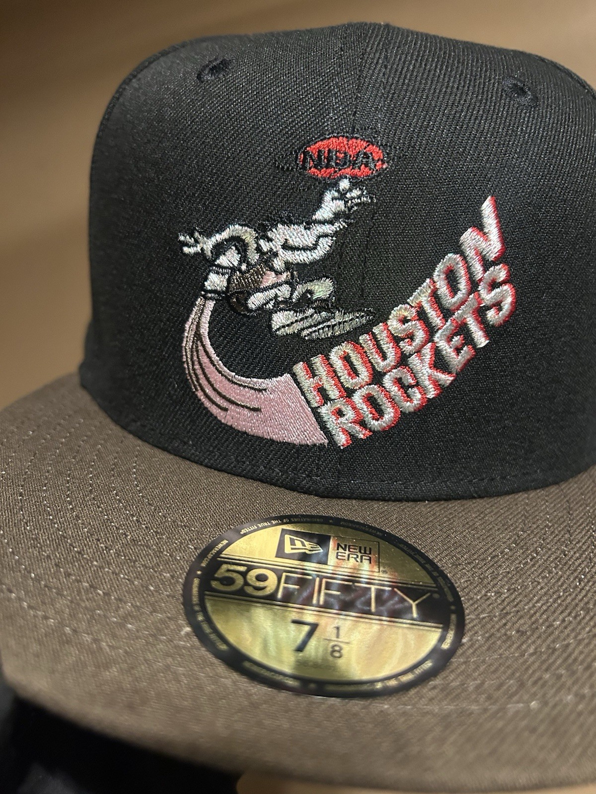 Houston Rockets 🔥 Throwback Mascot New Era *Rare* 59Fifty Sz. 7 1/8