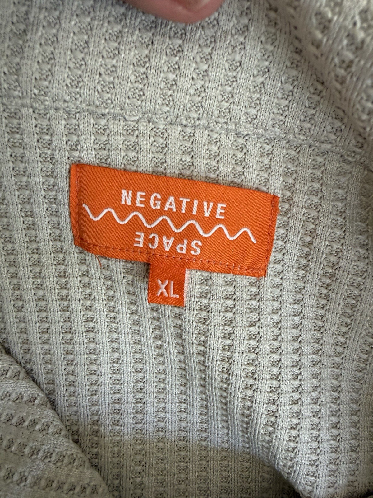 Negative Space XL Cabana Knit Camp Collar Shirt Textured NWT Euro Summer Beach