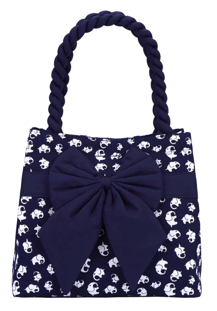 NaRaYa NB-100N Bow Handbag Cotton Tote Bag Made in Thailand