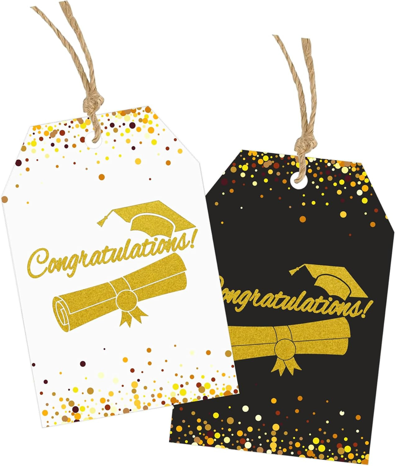 50 Pcs Class of 2026 Graduation Gift Tags 2X3 Inch Hangable Congratulation Gift