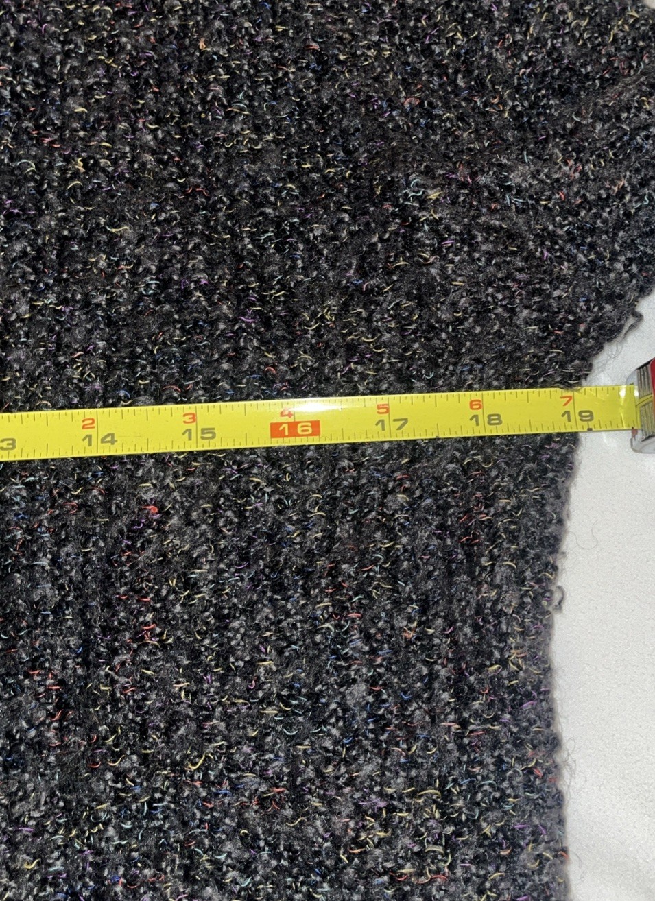 Habitat marled Wool Blend Sweater Top Sz Large EUC long sleeve side slits q3