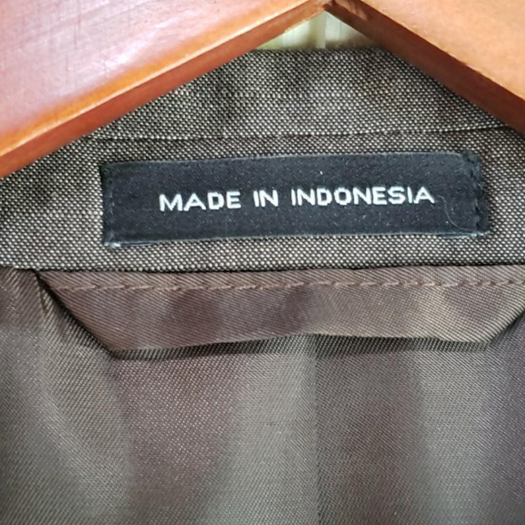 Sean John Suit Jacket Mens 40R Brown Polyester Rayon Two Button Notch Lapel