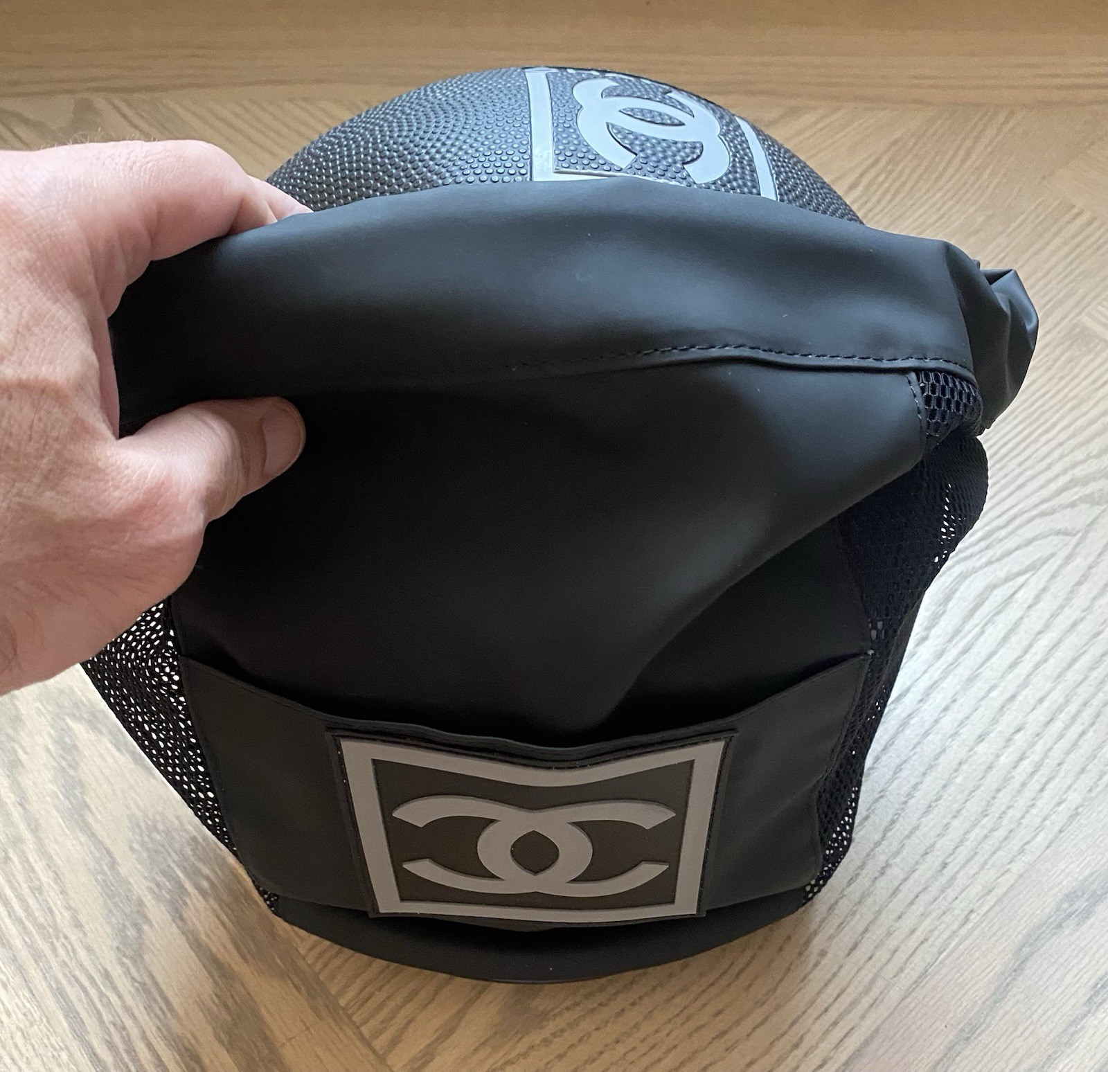 Chanel Basketball With Mesh Carrying Bag