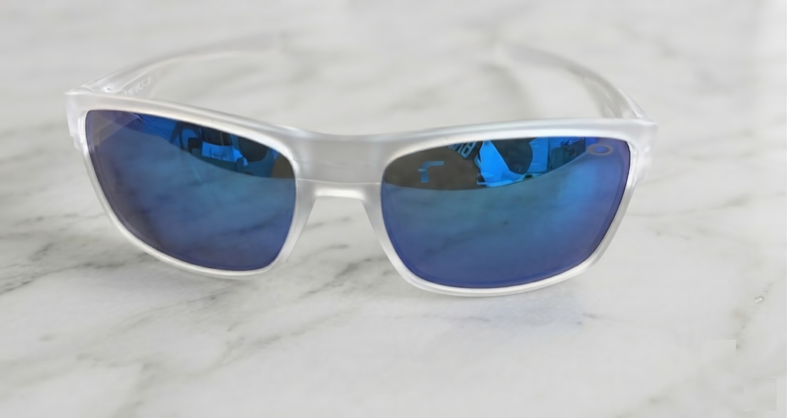 Oakley TwoFace White Blue Sunglasses