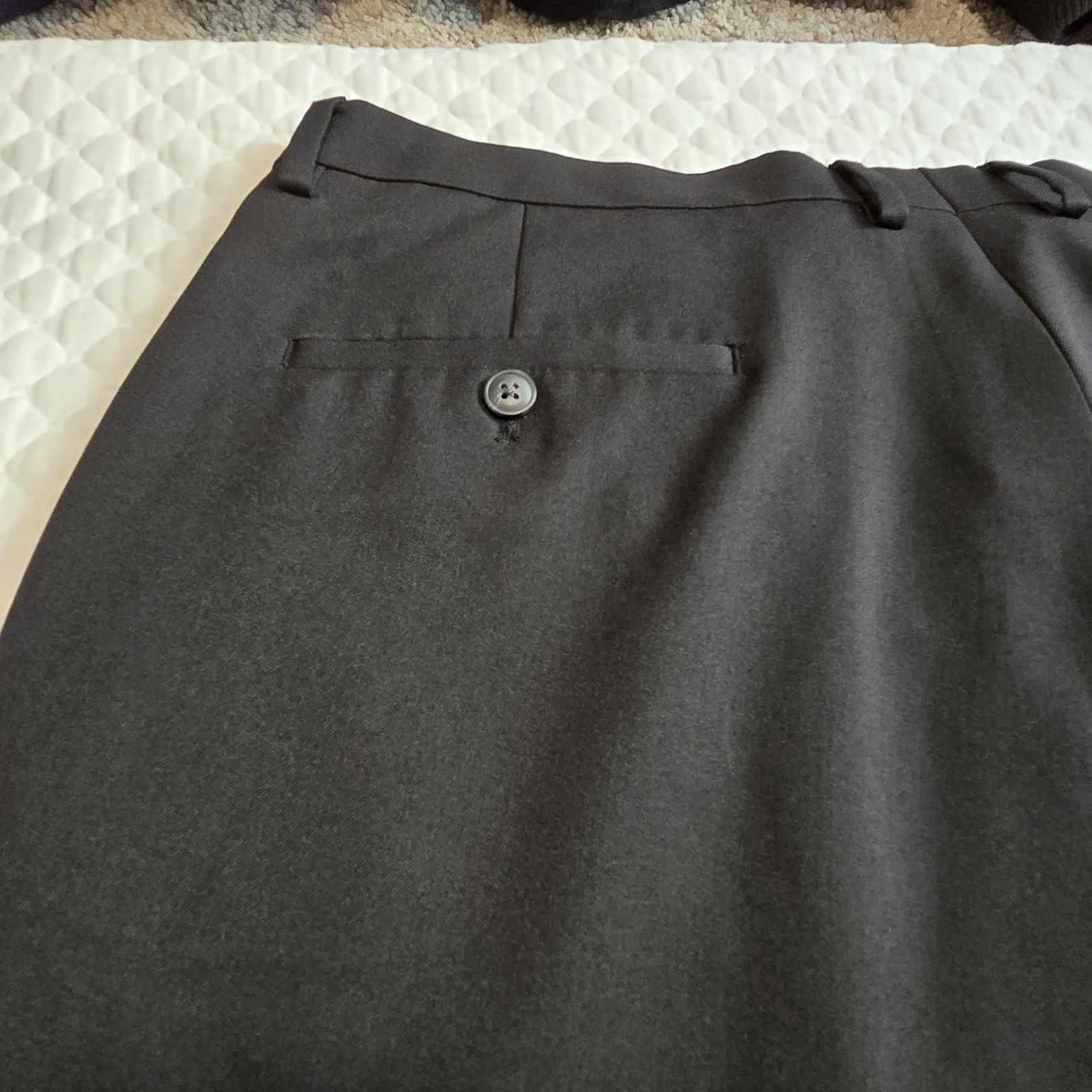 Haggar Mens Tailored Fit Travel Performance Suit Pants Black 38×30 WPL386