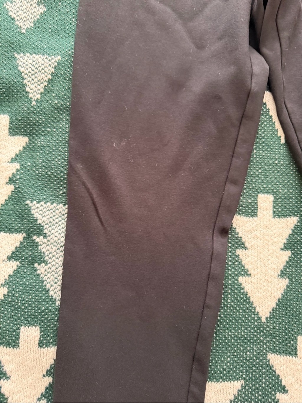 DKNY Black Ponte Pull On Legging Pants Contrast Pocket Detail Medium