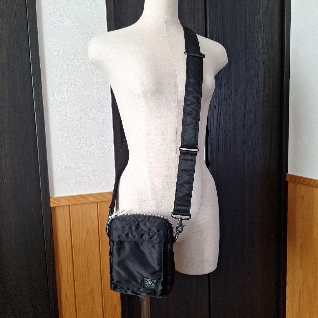 Porter Pxtanker Vertical Shoulder Bag Nylon Polyester Black Used