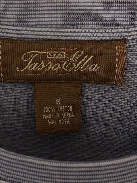 Tasso Elba T Shirt Crew Neck Short Sleeve Small