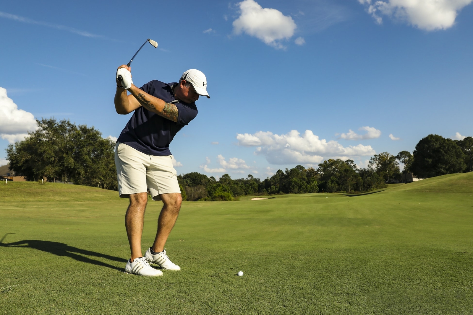 Men’s Golf Shorts Stretch Chino Lightweight Quick Dry Flat Front Work Half Pants