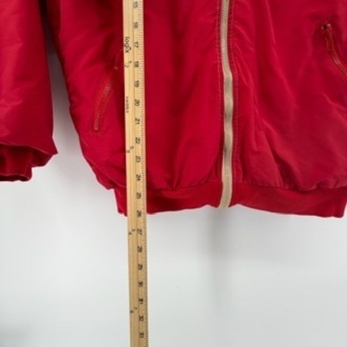 Southwest Airlines Vintage Flight Jacket Red Thinsulate Bomber Mens Large USA