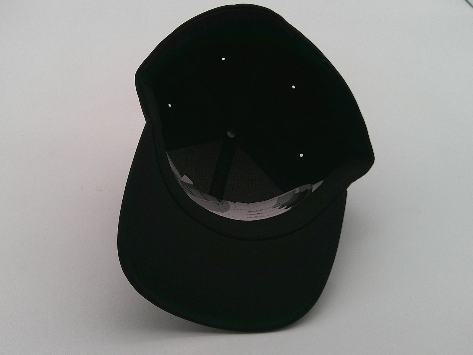 Flexfit Delta Hat Cap Fitted Mens Small Medium Black Performance Tech Athletic