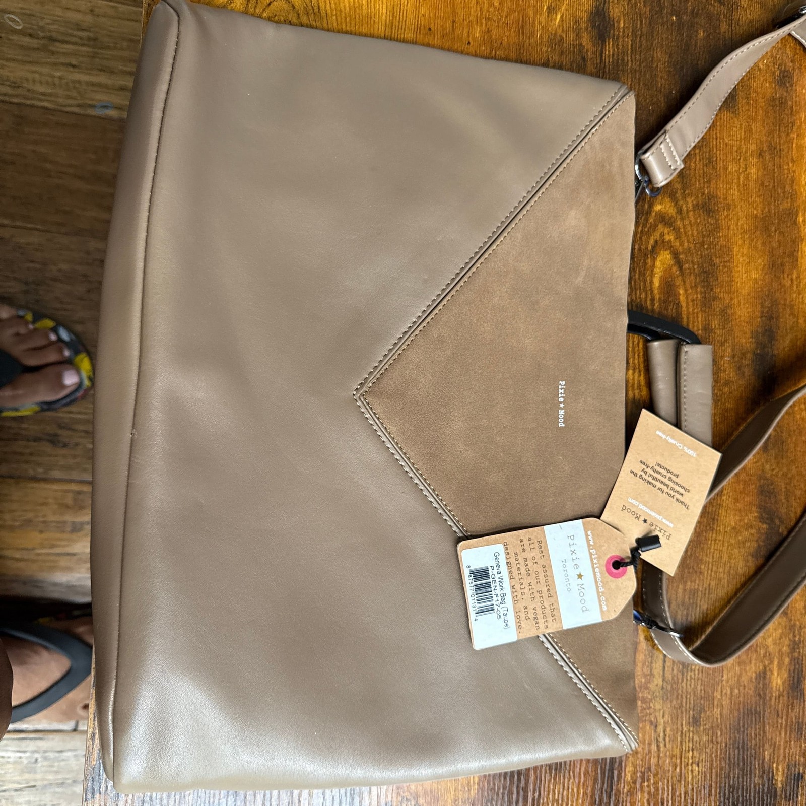 Mlouye Convertible Flex Bag in Suede and Leather