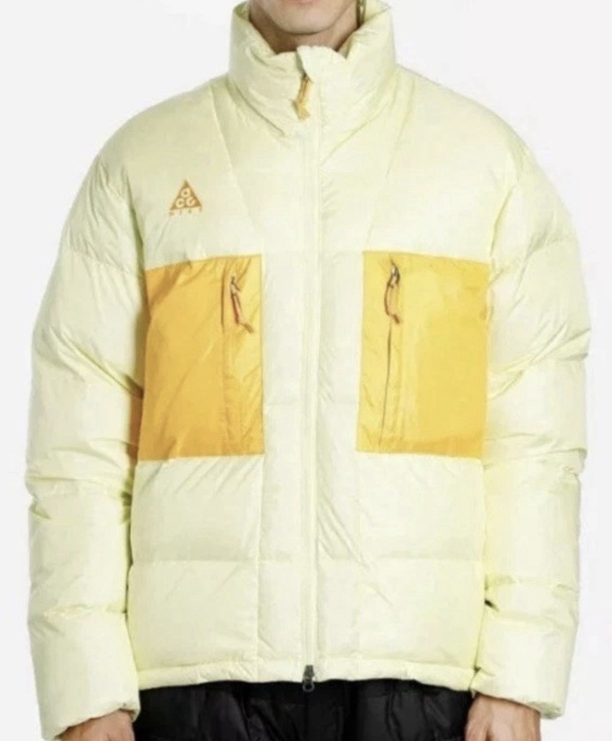 New Nike ACG Down Fill Jacket Puffer GORE TEX Yellow CD7660-335 Men’s Large