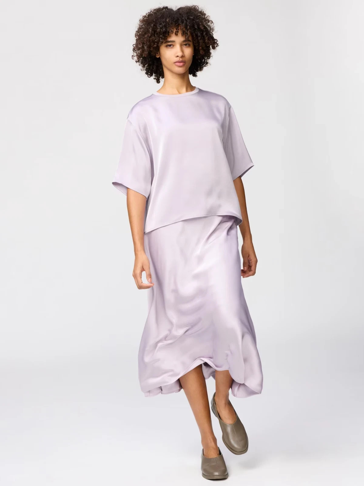 UNIQLO : C Satin Oversized Short Blouse Short Sleeve Women’s Japan New 2026