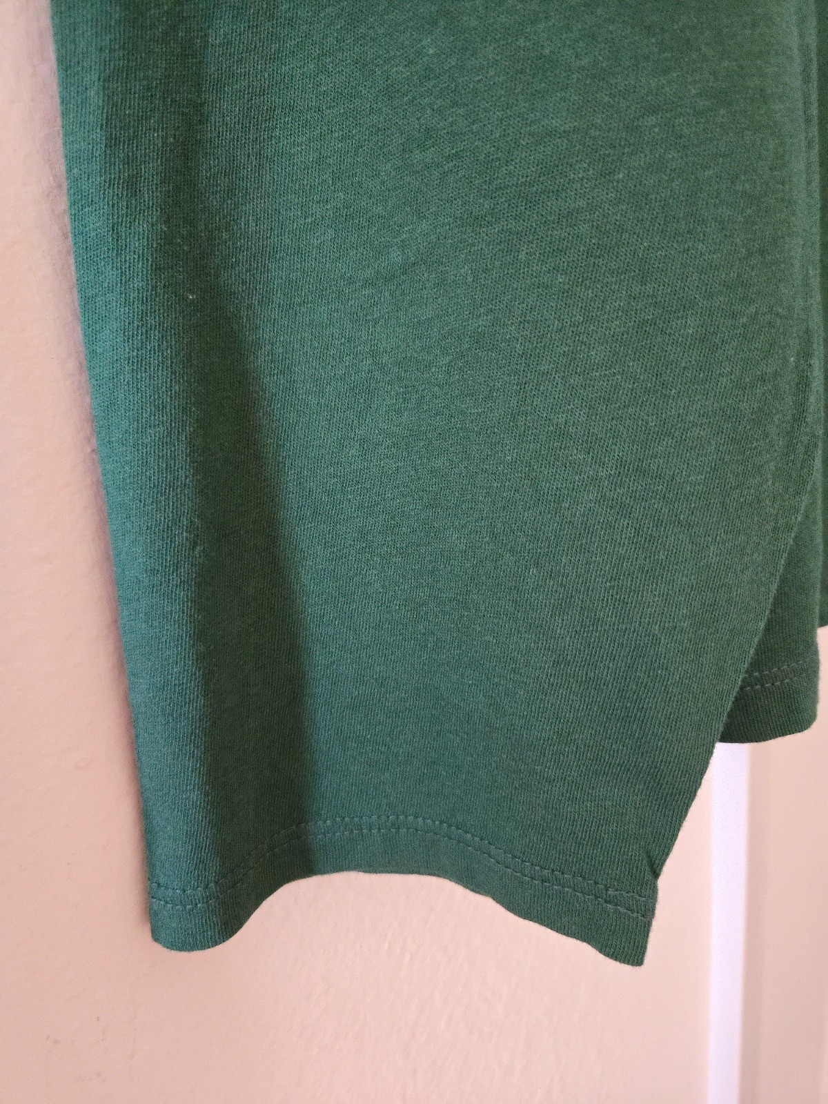 Dark Green Emerald Cotton Jersey Scoop Neck Long Sleeve T-shirt XL 2X XXL 3X 4X