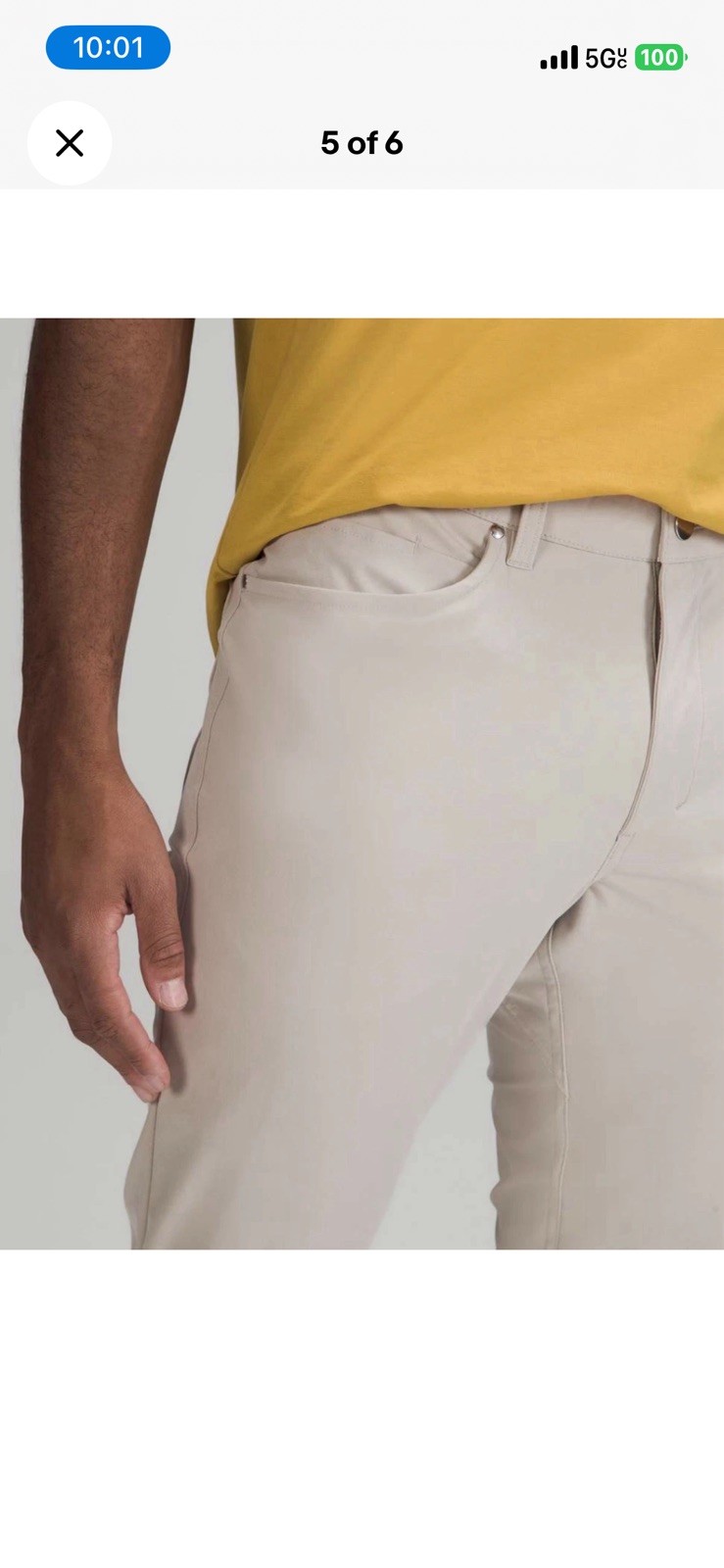 Lululemon Commission Pant Slim 31×32 Khaki Raw Linen Mens NWT Warpstreme RWLI